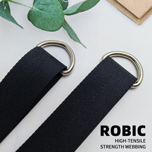 Sangles de levage Robic Gym Sport en sangle antidérapante unisexe bleues – Prix de gros, respirantes, pour sacs, activités de plein air et tourisme - Product Image 1