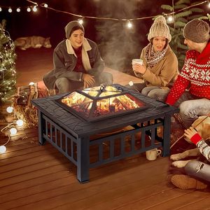 Brasero de Primera Calidad de 32 Pulgadas con Cubierta Impermeable, Brasero Resistente para Exteriores, para Jardín, Patio y Terraza - Product Image 5