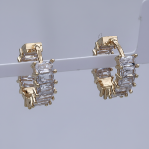 Bold Trend-Setting Flower Shaped Ear Clips Clip-On and <b>Cuff</b> <b>Earrings</b> in Stainless Steel Brass Copper Durable Metal Jewelry - Product Image 2