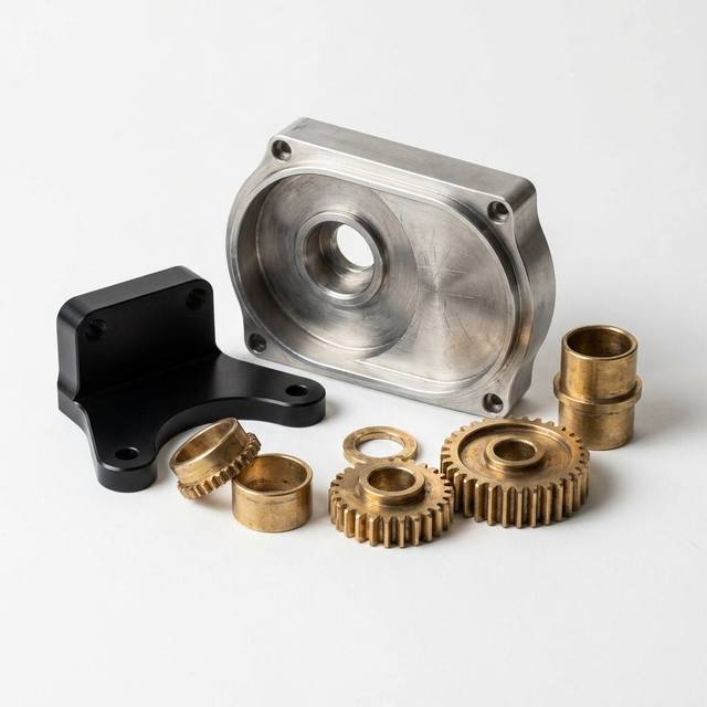 CNC Machining Parts for Industrial Gearbox Aluminum Brass Housing Gear Transmission Components