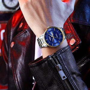 Nuevo Reloj de Cuarzo de Moda 2607 - Estilo Deportivo y Ejecutivo Antiguo para Hombre, Correa de Acero Inoxidable, Resistente al Agua - Product Image 3