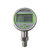 Accurate 0.5% F.S Digital Display Pressure Gauge IP65 Rated 304 Stainless Steel Battery Operated 5 Digital LCD Transmitter