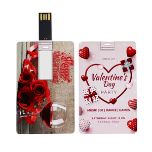 Artículos Promocionales, Memoria USB Personalizada con Forma de Tarjeta de Crédito 2.0, 128 MB, 256 MB, 512 MB, 1 GB, 2 GB, 4 GB, Memoria USB Empresarial, Tarjeta de Memoria USB en Blanco - Product Image 1