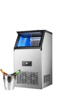 เครื่องทำน้ำแข็งบล็อกสแตนเลสเชิงพาณิชย์ 40กก.-180กก. ผลิตน้ำแข็งได้ปริมาณมาก ระบบทำความเย็นด้วยอากาศ หลายขนาด (100กก. 50กก. 120กก. 60กก. 80กก.) - Product Image 2