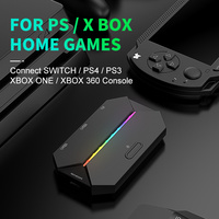 Convertidor de Teclado y Ratón para Juegos G6L Pequeño y Portátil con Luz RGB para Switch, Xbox, PS4, 5