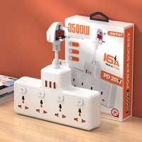 Multiprise avec protection contre les surtensions, rallonge électrique universelle avec ports USB