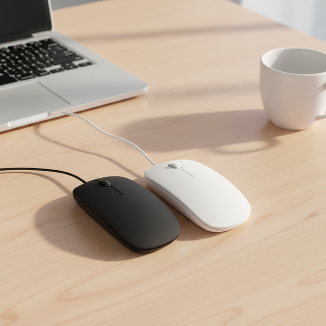 JEDEL CP110 Mini Wired Optical Mouse for Laptops and Desktops USB Interface Ergonomic Design