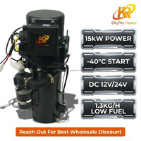 Chauffe-eau diesel OkyRie 15KW 12V 24V, chauffe-moteur de stationnement avec télécommande LCD pour camion, camping-car, bateau, voiture - Vente en gros
