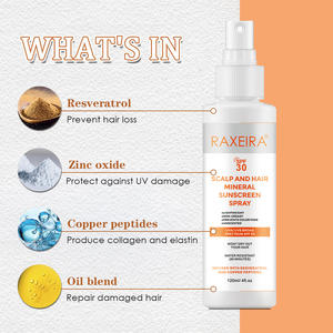 <span class=keywords><strong>Spray</strong></span> solaire naturel SPF 30 OEM/ODM, protection solaire <span class=keywords><strong>pour</strong></span> le cuir chevelu et les <span class=keywords><strong>cheveux</strong></span>, <span class=keywords><strong>spray</strong></span> solaire à étiquette privée - Product Image 4