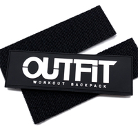 Étiquettes de vêtement en caoutchouc PVC de conception gratuite Logo gaufré 3d personnalisé Patch en caoutchouc PVC