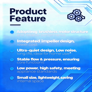Venta Directa de Fábrica: Bomba de CC Silenciosa sin Escobillas 12V/24V para Personalización de Inodoros Inteligentes de Tamaño Pequeño - Product Image 6