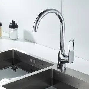 Momali kitchen tap Original design Polished chrome elbow Kitchen sink faucet sanitary ware vertical kitchen faucet