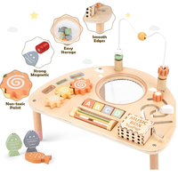 Table d'activités en bois 8 en 1, jouets Montessori pour enfant de 2 ans, cadeau |   Activités d'apprentissage des compétences en motricité fine