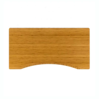 Plateau de table en bambou massif 48x24, bambou naturel pour bureau à domicile