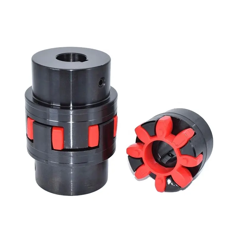 OEM High-Quality Steel Standard Flexible Elastic Rubber Spider star jaw shaft coupling for machinery