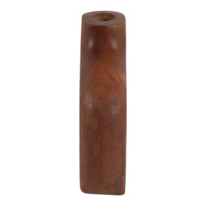 Vaso rettangolare cavo in legno di mango fatto a mano per decorare il tavolo del soggiorno, vaso per fiori in stile boho - Product Image 6