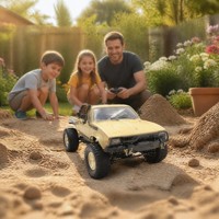 Camionnette télécommandée, échelle 1/16, 4x4, tout-terrain, 2,4 G, voiture électrique en métal avec chargeur - Cadeau pour enfants et garçons