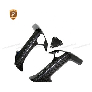 Cubierta de Manija Interior de Puerta de Fibra de Carbono Forjada para Lamborghini Huracan LP610 LP580 2014-2017 (LHD), Repuesto - Product Image 3