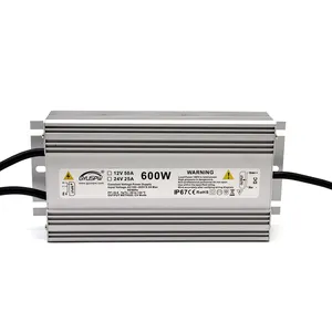 Einzel ausgang DC12V 50A 600W Wasserdichtes IP67-Netzteil Schalt transformatoren AC DC SMPS für den Außenbereich