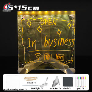 Chengji Led Tekenblok Lichtgevende Acryl Memo Bericht Wissen Bord Creatieve Diy Schilderij Set Voor Kinderen Educatief Speelgoed - Product Image 3