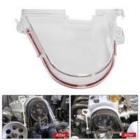 Cubierta de correa de distribución de engranaje de leva transparente Polea De Leva Turbo para Honda Civic 96-00 EK D15 D16 92-95 EG D16 SOHC VETC