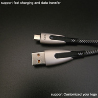 Cables USB a Micro USB V8 Android con Indicador Luminoso de Tejido de Serpiente, Venta Directa de Fábrica
