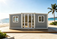 JR JR-01 Maison conteneur isolée mobile, pliable et extensible de 20/30/40 pieds, design moderne, avec garantie d'un an