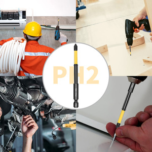 Guest Quality Phillips Screwdriver Bit PH2 90mm S2 Steel Magnetic Impact Ready For Electric Tools - Product Image 3