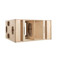 Caisse de subwoofer passif professionnel B22, double subwoofer de 18 pouces, grande enceinte de subwoofer, caisson de subwoofer en bois pour scène DJ