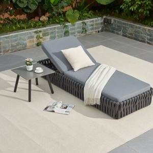 Dwoo <span class=keywords><strong>Outdoor</strong></span> Backyard Patio Lounge <span class=keywords><strong>Bed</strong></span> All Weather Marco de aluminio Ocio Playa Piscina Jardín Tumbona - Product Image 5
