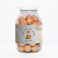 Bombe de bain moussante pour pédicure avec logo personnalisé, 60 pièces/boîte, sel de bain pour pédicure biologique, spa pour les pieds