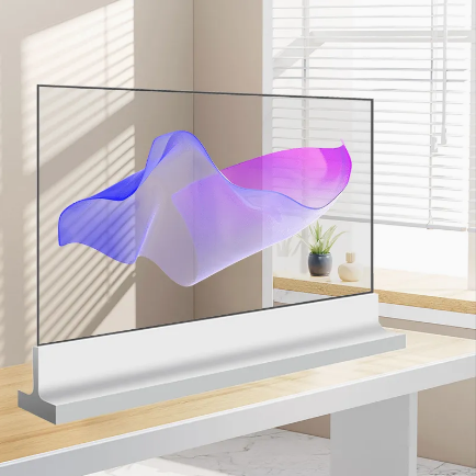 All in One Touch Interactive Digital Transparent Display Ultra Clear 55inch Transparent Oled TV See Through Totem