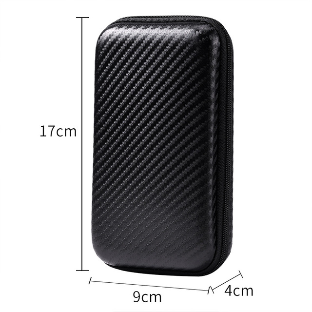 14*9*5cm Waterproof EVA Hard Storage Tool Cases Bag for Power Bank Charger Hard Drive and USB Cables Protective Cas