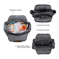 Sac à langer pour nouveau-né, sac à dos à bandoulière unique, organisateur de poussette, polyester léger, 21L, sac à langer pour maman, sac à couches