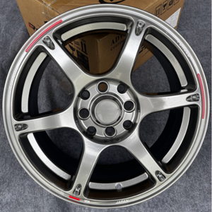 Venta caliente de calidad superior 15 pulgadas 8 agujeros aleación 6 radios gris ruedas de coche llantas Spinner en Stock para Vw Beetle Honda Fit 2019 - Product Image 3