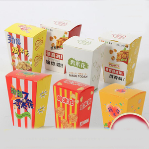 Factory customized environmental protection material disposable paper box chicken rice flower box leg popcorn boxes