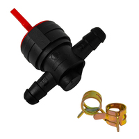 90 ° 180 °   Pièces de rechange pour tondeuse à gazon : Vanne d'arrêt de carburant et kit de filtre à carburant en ligne 1/4 résistant à l'huile pour machines de jardinage extérieures