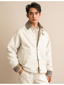 Chaqueta Bomber Vintage de Algodón Grueso y Cálido con Cremallera para Hombre, Estilo Urbano Holgado, Nueva Colección Otoño Invierno 25 - Product Image 5