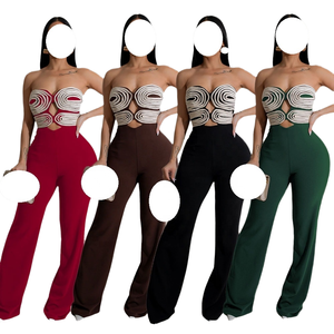 ZHEZHE Fitness respirant ventre contrôle <span class=keywords><strong>Midi</strong></span> tricoté solide été évider Tube une pièce combinaison décontractée pour les femmes - Product Image 4