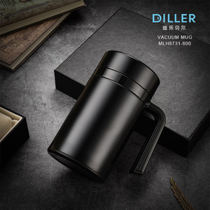 Doble pared <span class=keywords><strong>de</strong></span> sellado al vacío aislamiento termo <span class=keywords><strong>de</strong></span> té <span class=keywords><strong>taza</strong></span> <span class=keywords><strong>de</strong></span> café con mango <span class=keywords><strong>y</strong></span> tapa - Product Image 3
