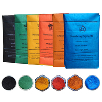 Pigments d'oxyde de fer brun naturel d'usine de bonne qualité pour la peinture de brique de ciment et le colorant de béton de couleur de mélange de coloration