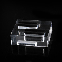 Accessoire de présentoir d'anneau acrylique transparent porte-anneau en plexiglas transparent givré