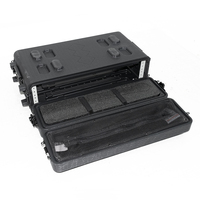 2U 3U 4U 6U transportant le transport Safty DJ Bar Flight Case PE Plastic Broadcast Flight Case Shockproof Music Rack Case