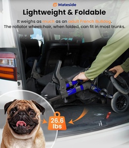 Andador Todoterreno con Asiento, <span class=keywords><strong>Ruedas</strong></span> de 10 Pulgadas, <span class=keywords><strong>Plegable</strong></span>, de Aluminio, Ayuda para la Movilidad de Personas Mayores - Product Image 6