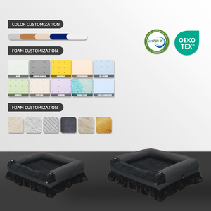 Du Lịch Ngoài Trời chỉnh hình Giường chó Bộ nhớ bọt Giường chó Bộ nhớ bọt vật nuôi chó mèo giường chống trượt đáy <span class=keywords><strong>c</strong></span>ó thể giặt - Product Image 2