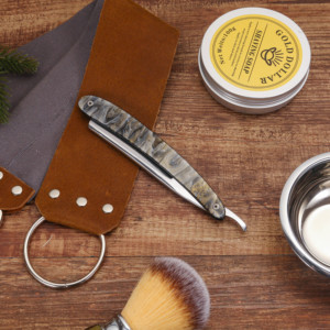 Vàng Đô La Carbon Thép Thẳng Dao Cạo Cho Nam Giới An Toàn Máy Cạo Râu Với Acrylic Xử Lý Khuôn Mặt Và Cơ Thể Tóc Cắt Cạo Phù Hợp Với - Product Image 4