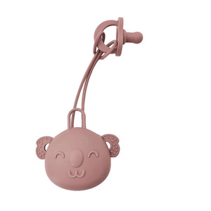 Mignon Koala Silicone Porte-Sucette Cas Conteneur Pour <span class=keywords><strong>Sac</strong></span> À <span class=keywords><strong>Langer</strong></span> Portable Silicone Mamelon Sucette Cas et Sucettes Ensemble - Product Image 1