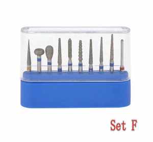 FG Crown Chuẩn Bị <span class=keywords><strong>Burs</strong></span> Kit Răng Trước Kit Răng F 10 Cái Phòng Thí Nghiệm Nha Khoa Phẫu Thuật Phay Nha Khoa Kim Cương Bur Tốc Độ Cao - Product Image 3