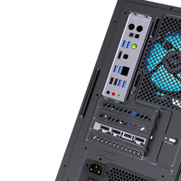 Boîtier PC Gaming en Verre Trempé 2026 M-ATX/ITX USB3.0 Tour Moyenne Micro Bureau Noir Blanc avec Ventilateurs ARGB