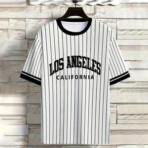Thể Thao Giản Dị Người Đàn Ông Của T-Shirt Los Angeles Dòng In Thăng Hoa T-Shirt <span class=keywords><strong>Top</strong></span> Tùy Chỉnh Người Đàn Ông Của Polyester Quần Áo Thể Thao Thoáng Khí - Product Image 3